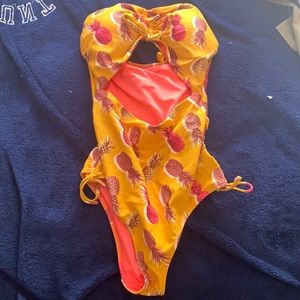 Pineapple One Piece Bathing Suit